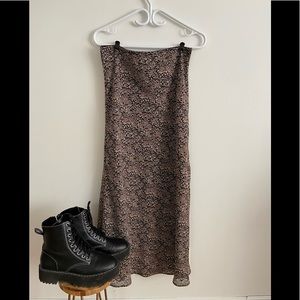 Y2K long floral skirt